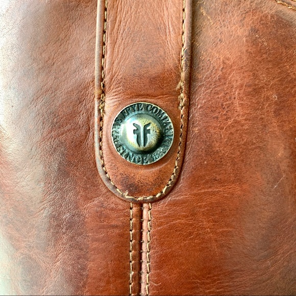 Frye Melissa Button Cognac Brown Tall Riding Boots - Picture 16 of 16